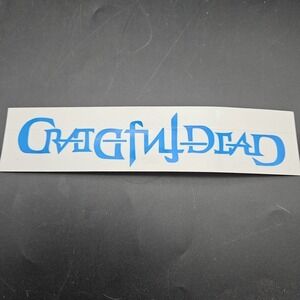Vintage Grateful Dead Bumper Sticker Decal 7.25" Brand New Deadstock Blue White